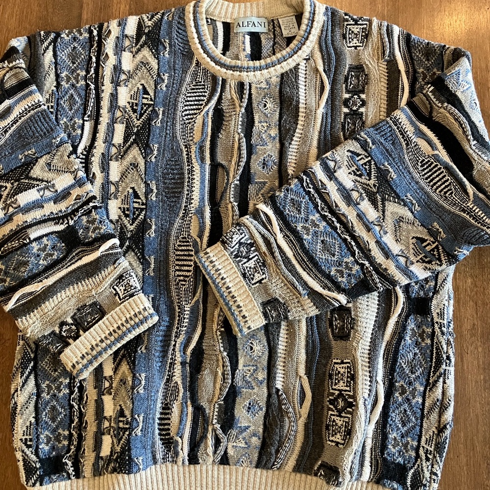 Vintage 90s Alfani men’s sweater